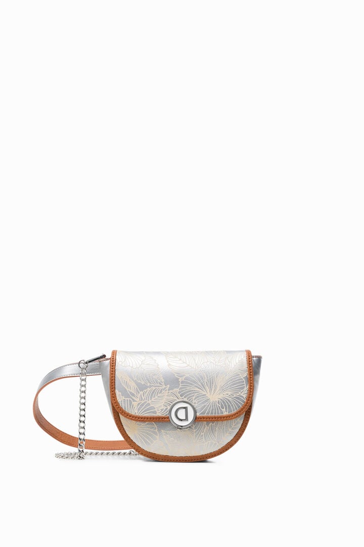 Floral silver bum bag | Desigual