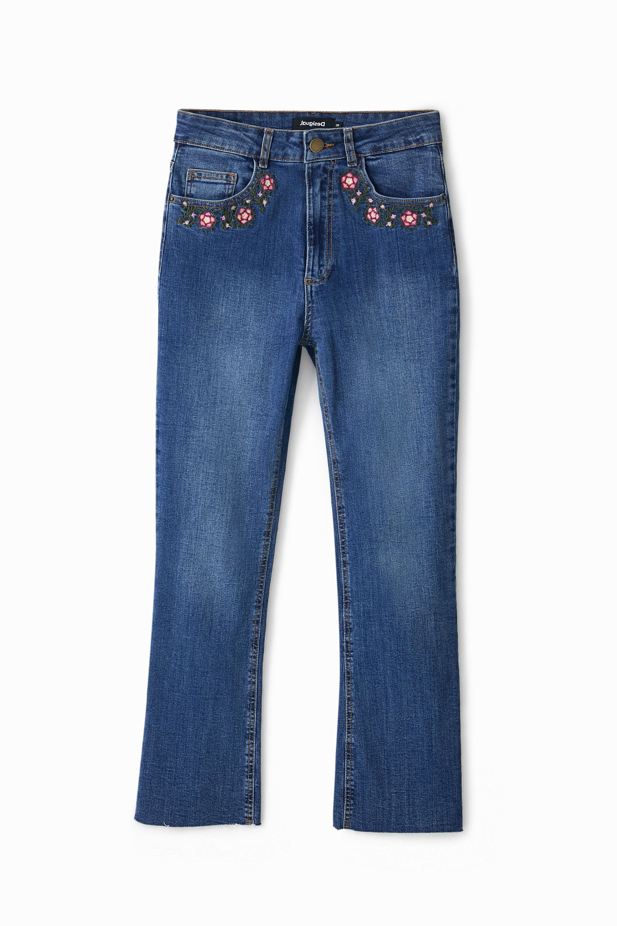 Flared cropped jeans Desigual