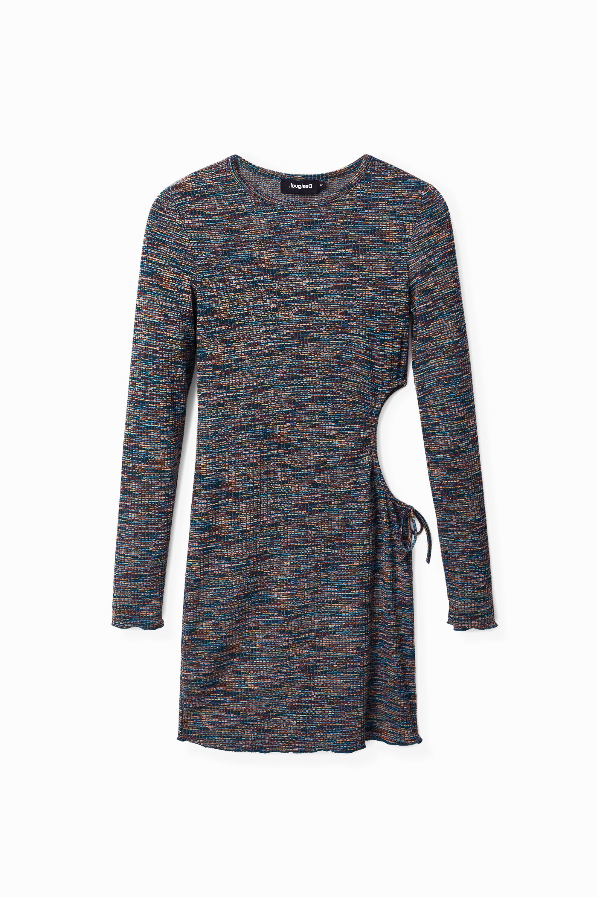 Kurzes Kleid Slim Fit Cut-out