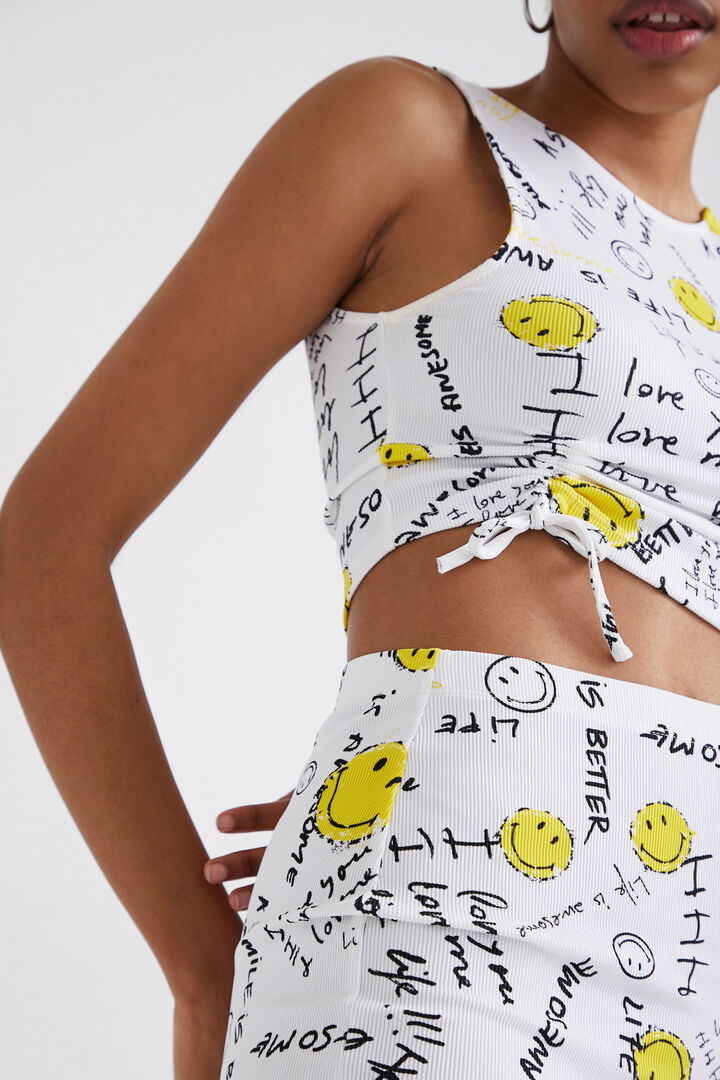 Crop-Top Slim Fit Smiley® | Desigual