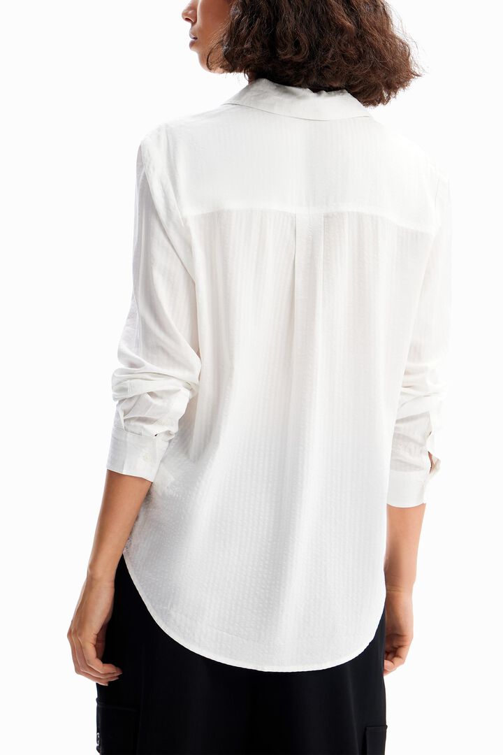 Textured stripy shirt | Desigual