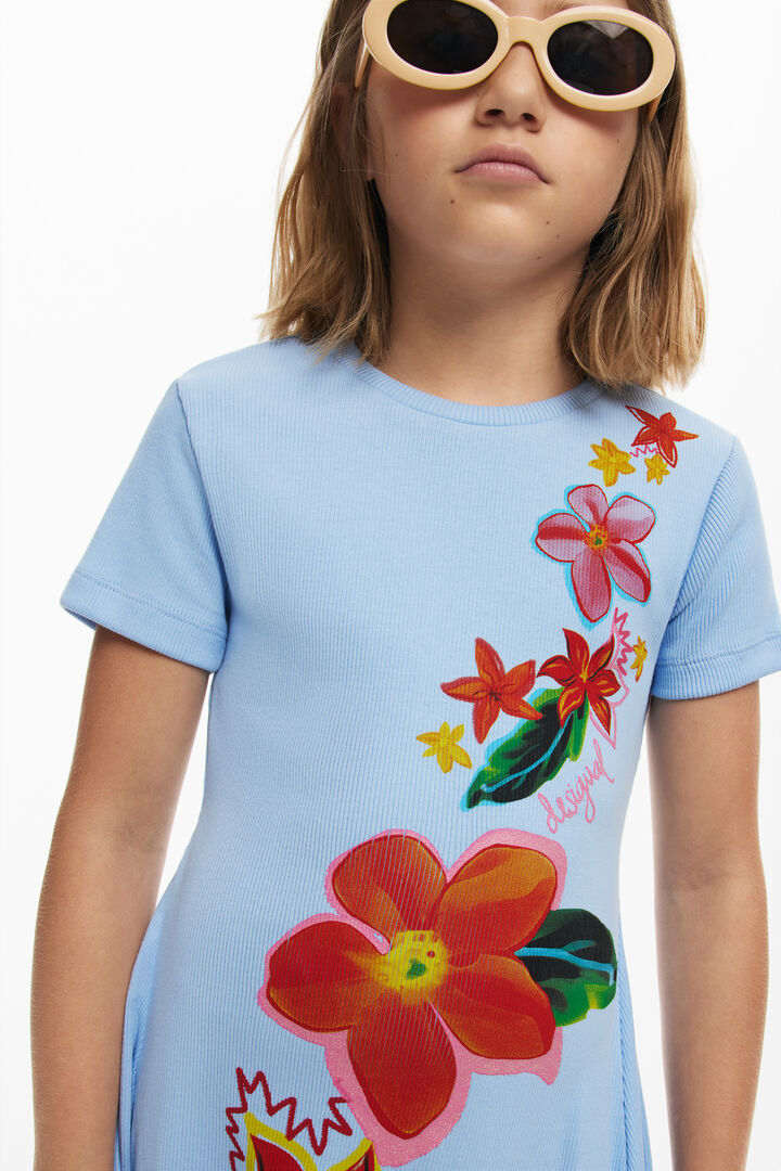 Printed short dress | Desigual