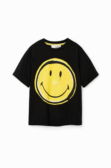 T-shirt met korte mouwen en Smiley® | Desigual