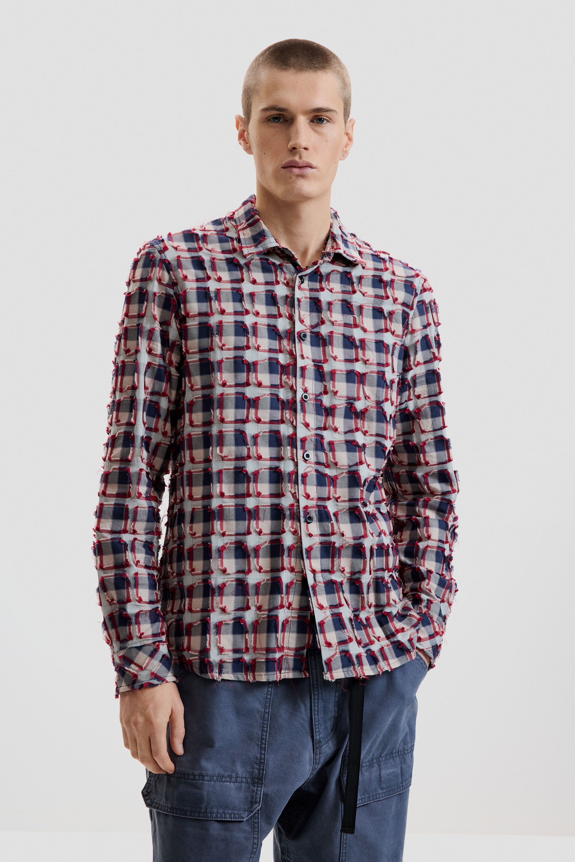 Desigual Geruit overhemd - RED