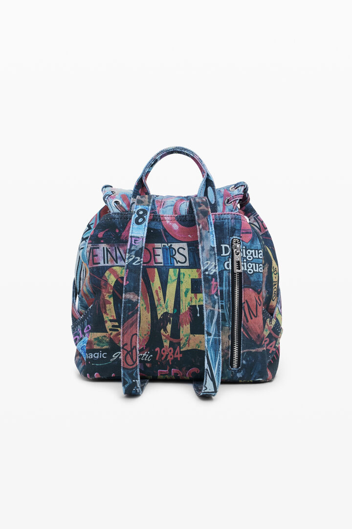 Petit sac à dos graffiti chat | Desigual