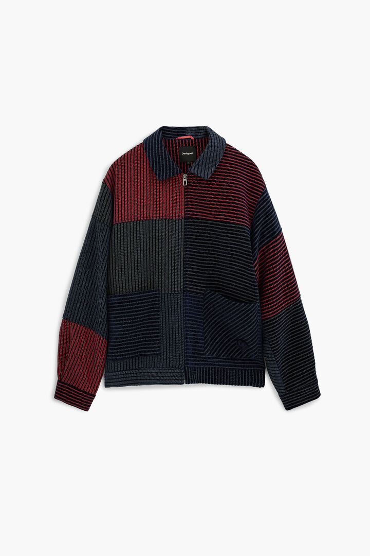 CHAQUETA SOBREABRIGO RAYAS | Desigual