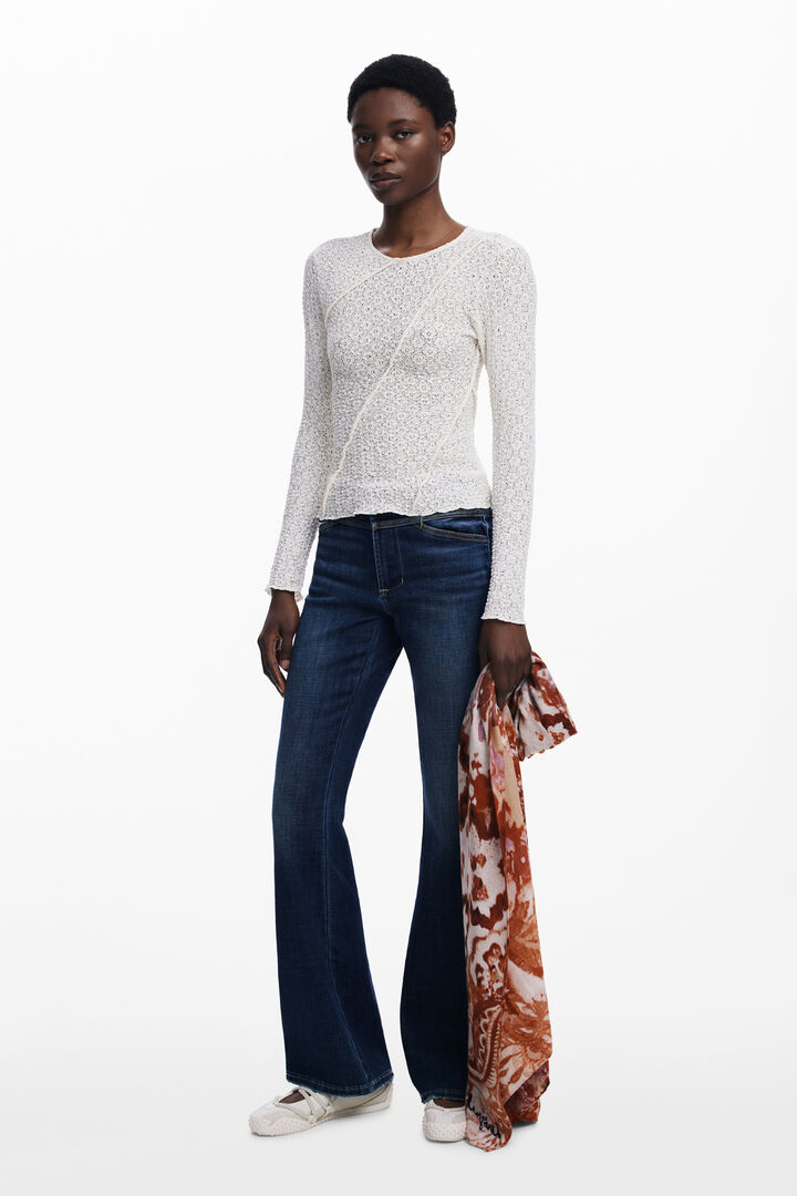 Téglalap alakú paisley kendő | Desigual