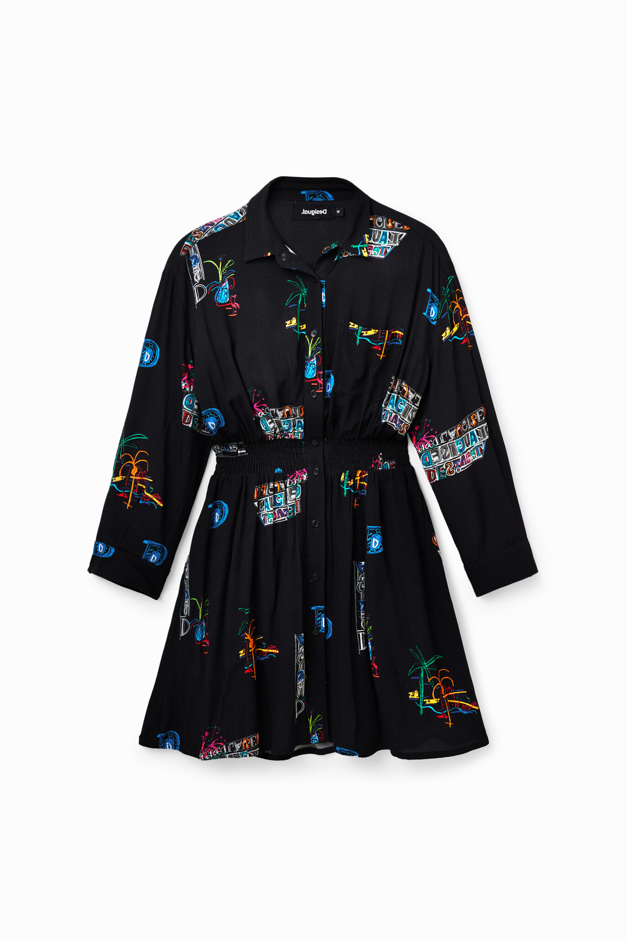 Kurzes Hemdblusenkleid Illustrationen