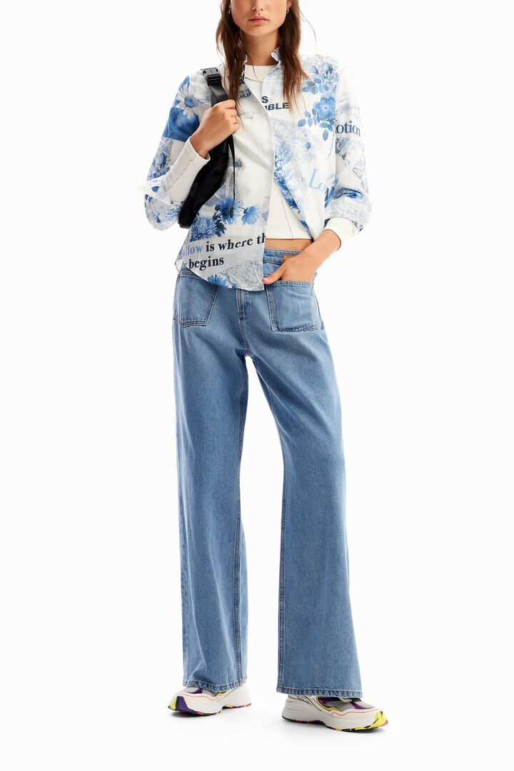 Lightweight map shirt | Desigual