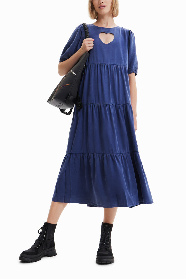 Vestido midi corazón | Desigual