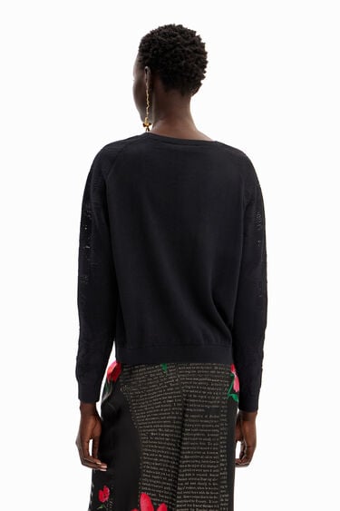 Textured floral pullover | Desigual