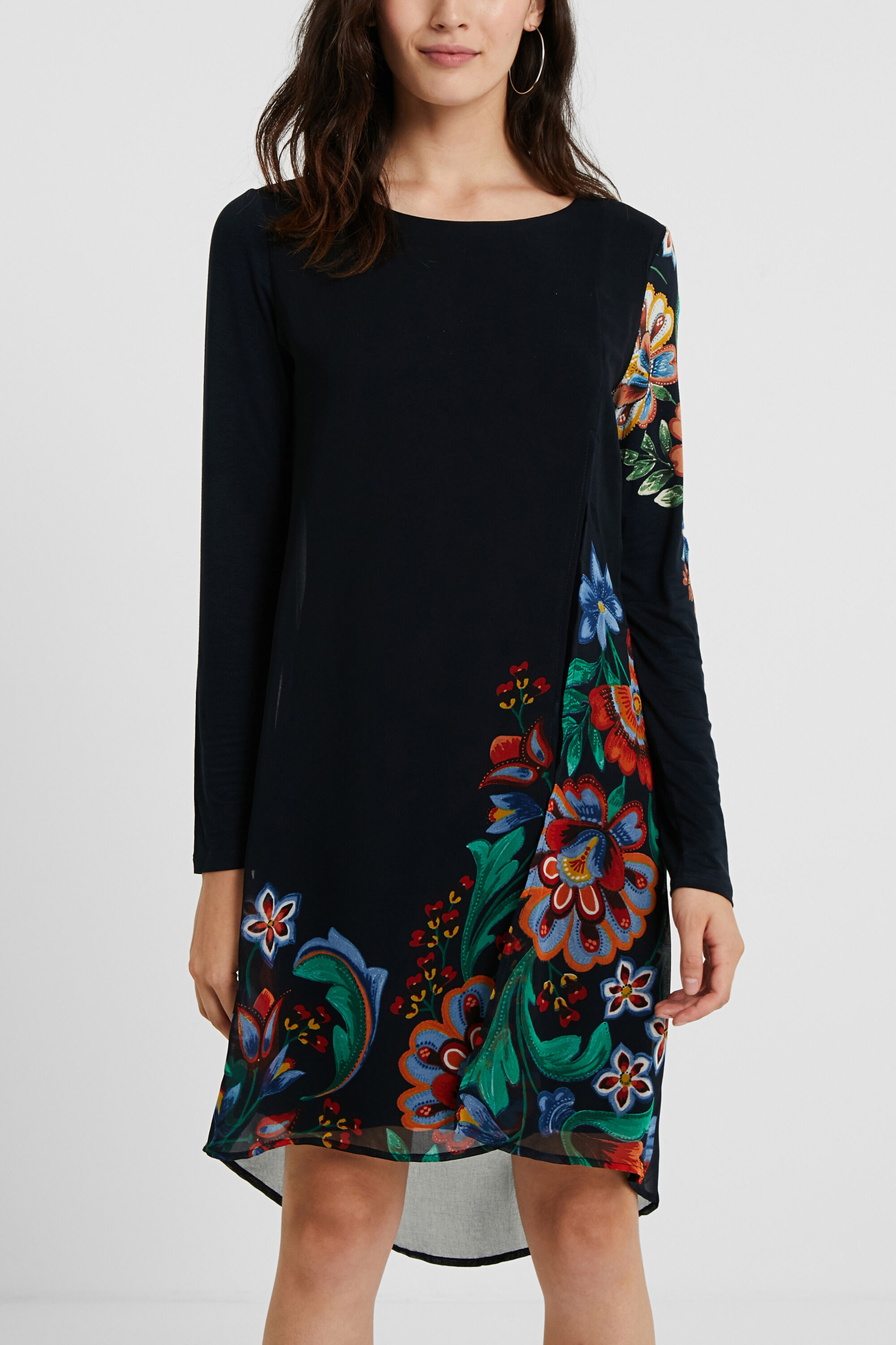 Robe multi epaisseur fleurie