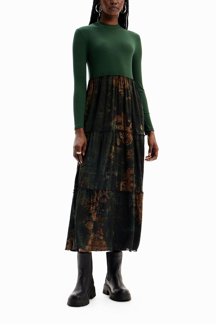 Combination midi dress | Desigual