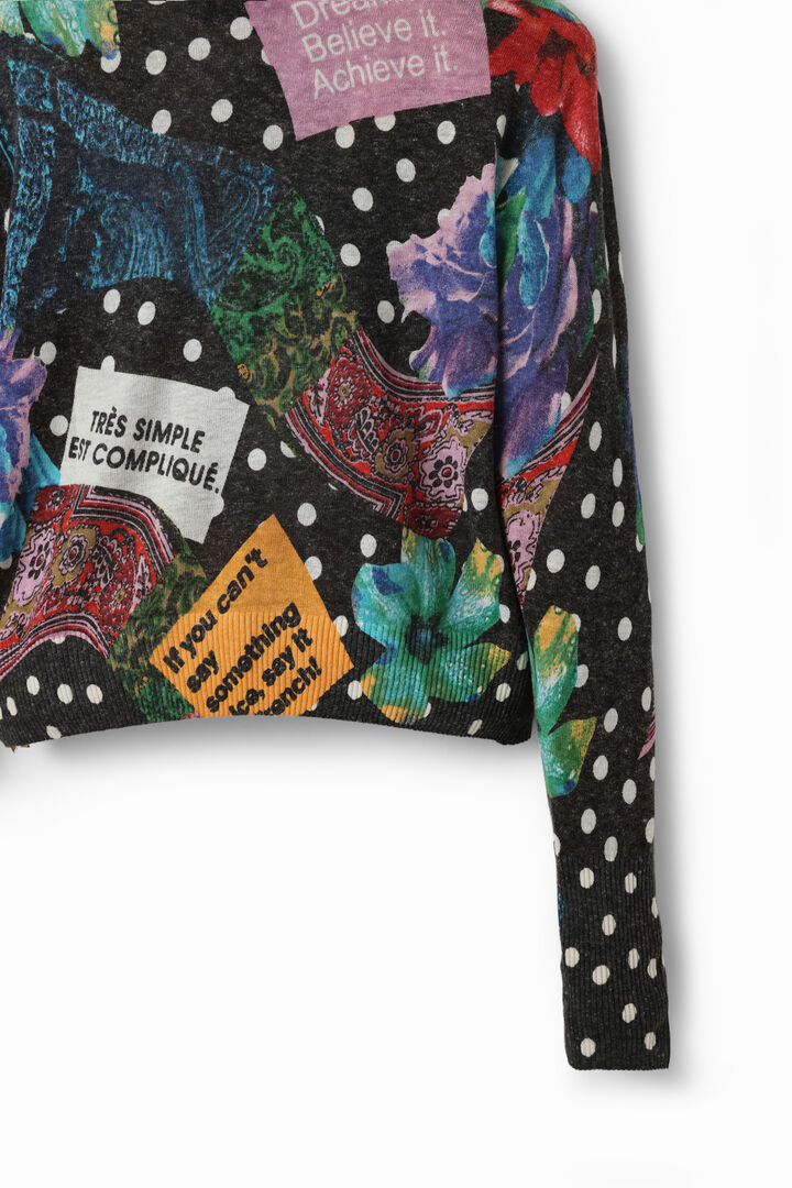 Polka dot and paisley jumper | Desigual