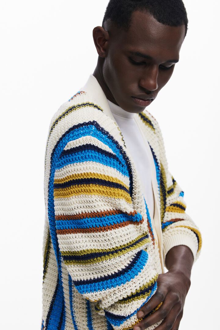 Striped knit cardigan | Desigual