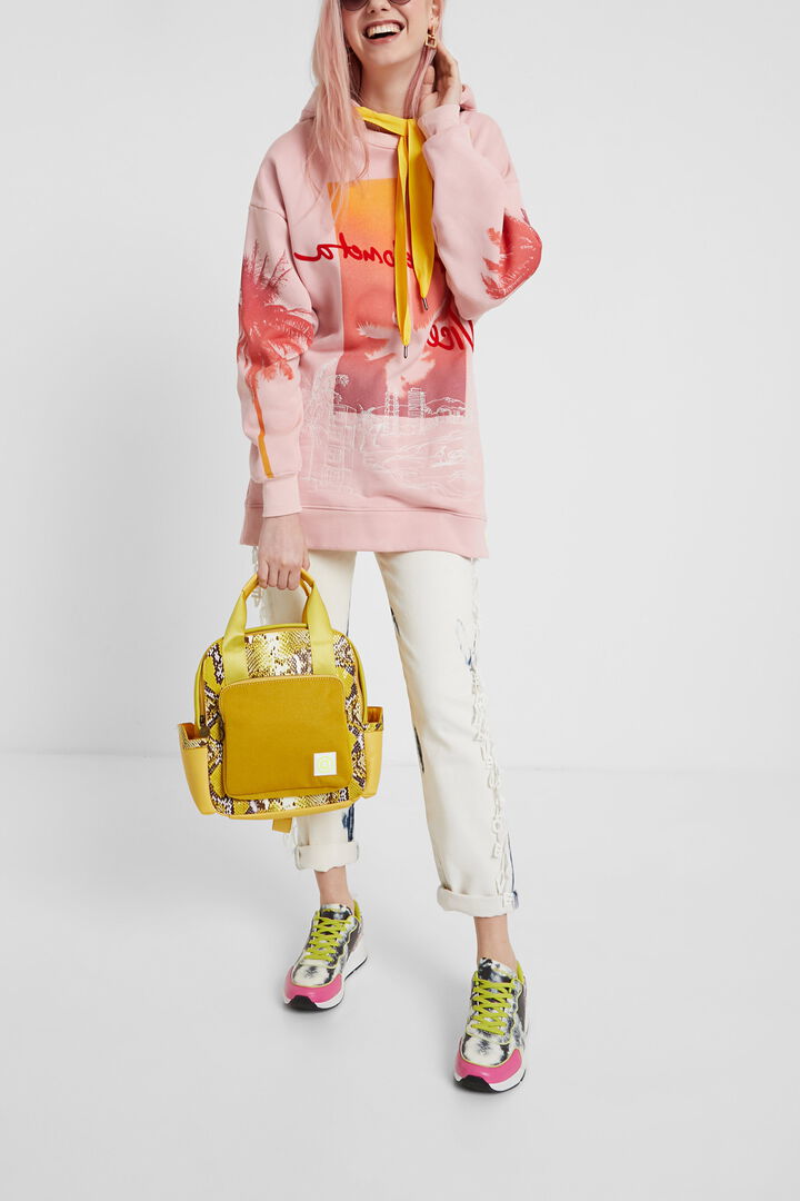 Long Hawaiian oversize sweatshirt | Desigual