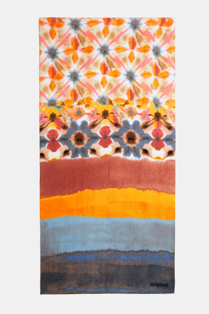 Foulard rettangolare plissettato | Desigual