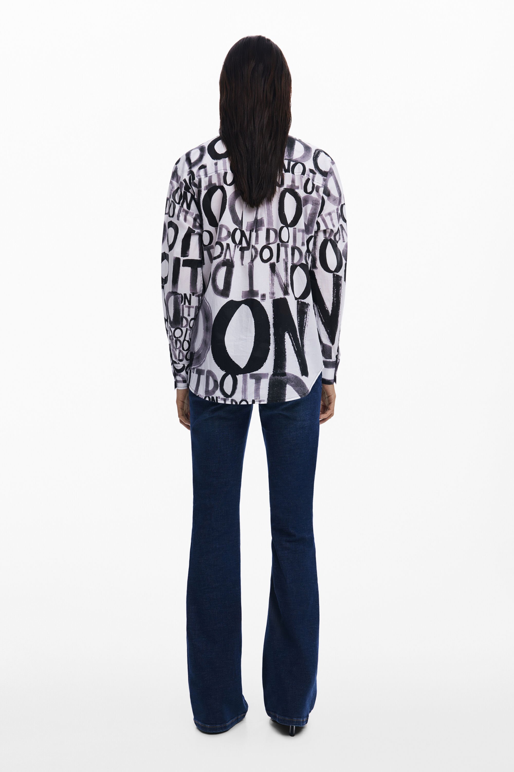 Desigual "don't" Shirt In Black