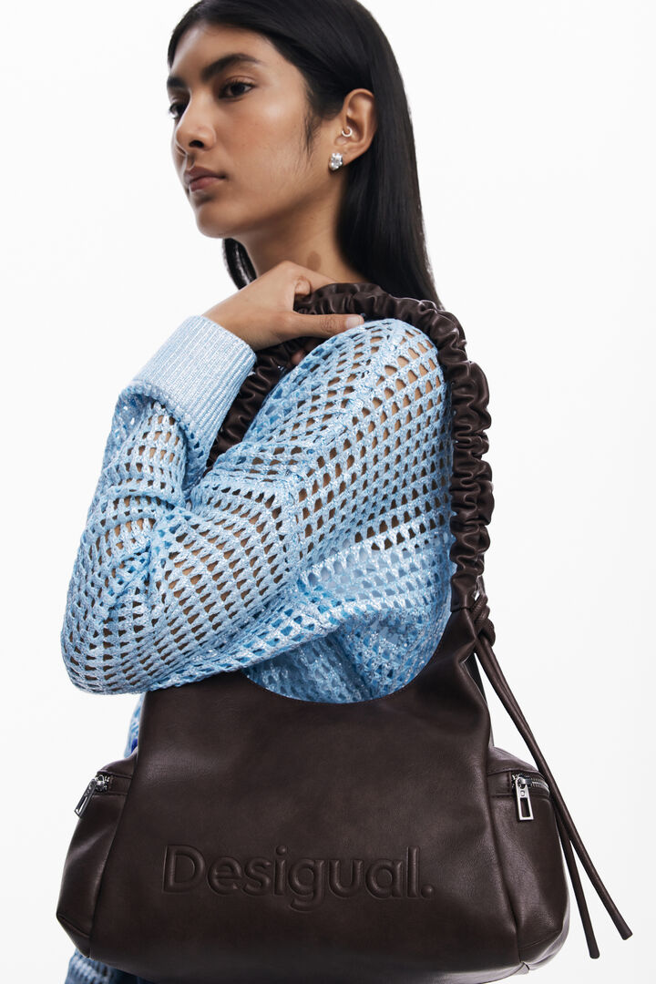 Medium 3D logo bag with ruched handle | Desigual