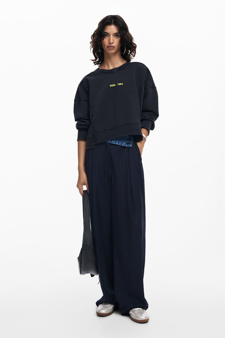Washed effect sweatshirt | Desigual