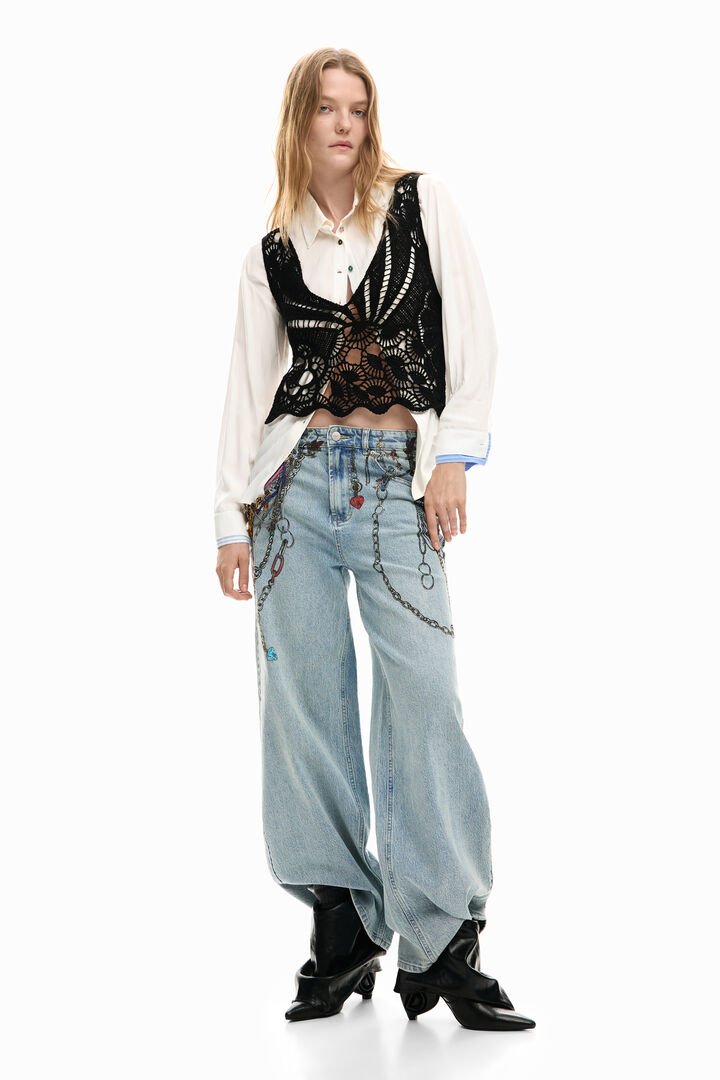 Chemise manches longues 2 en 1 | Desigual