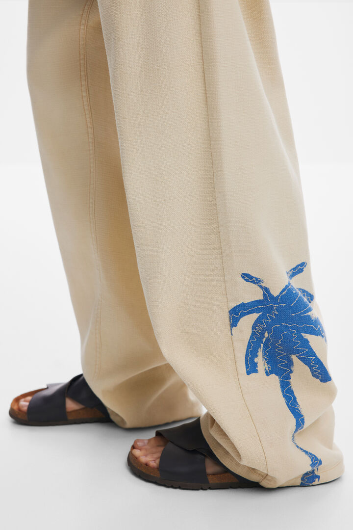 Long palm tree pants | Desigual