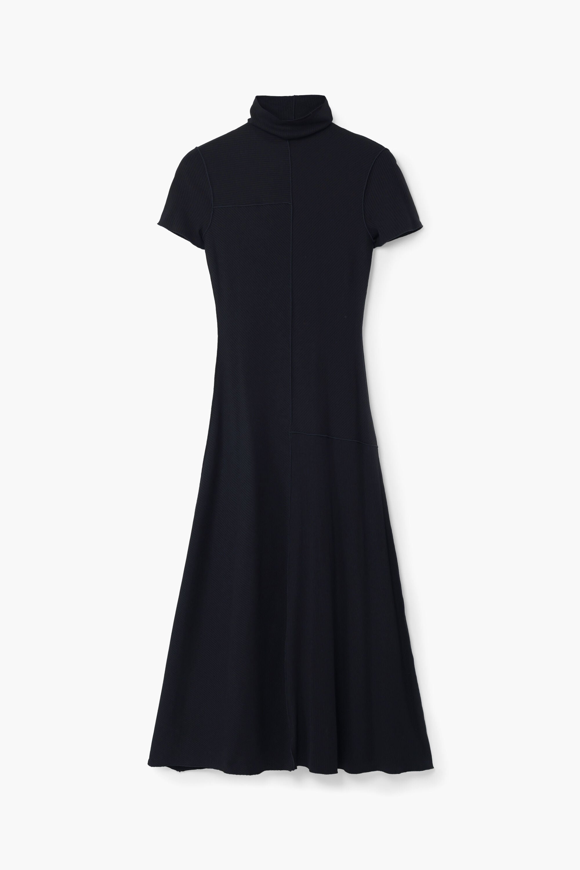 Desigual, Midikleid mit Rollkragen, Viskose, Schwarz, L