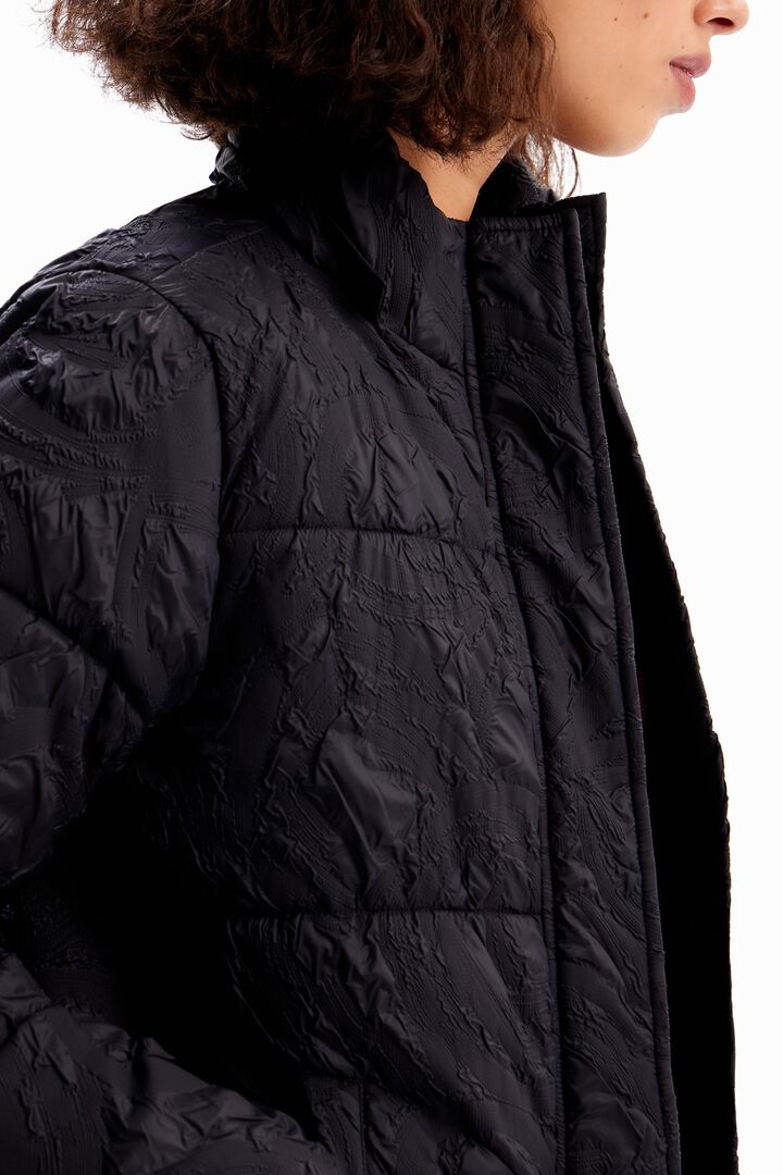 Textured quilted jacket | Desigual