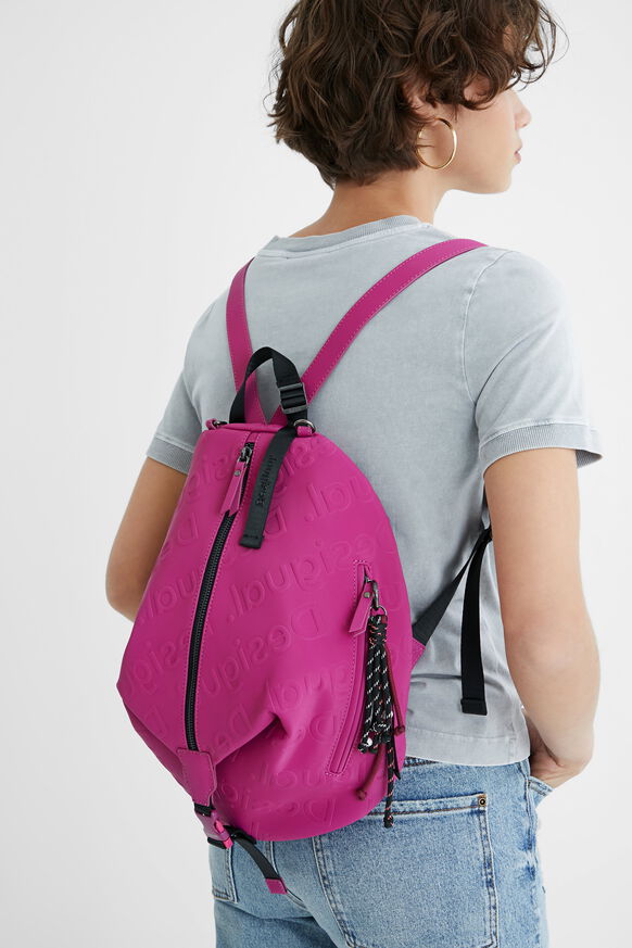 Backpack three handles sack silhouette | Desigual