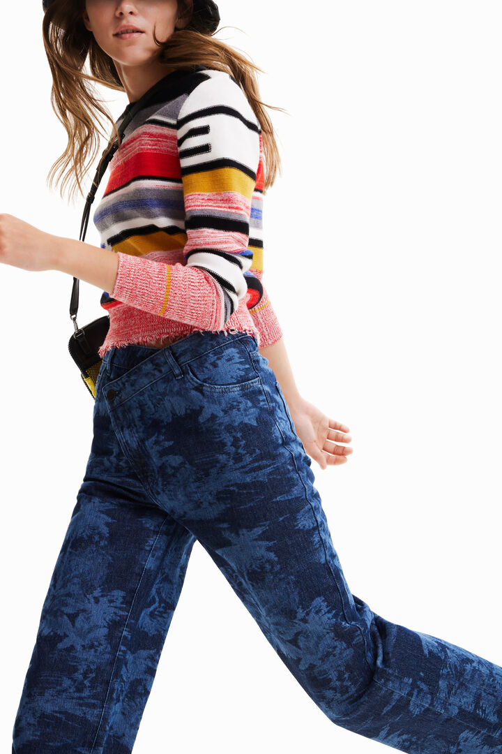 Pull ethnique rayures | Desigual