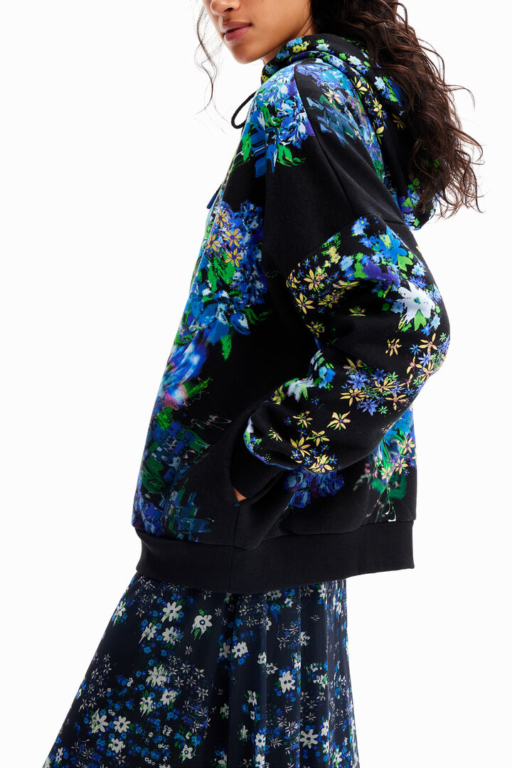 Sudadera oversize flores | Desigual