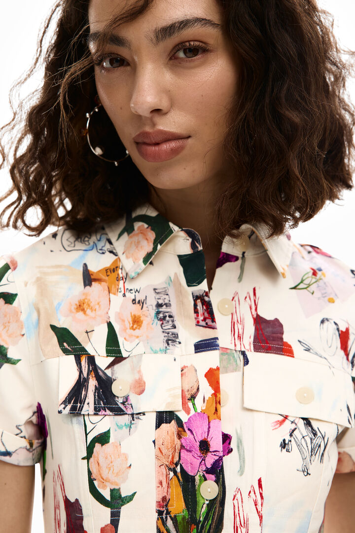 Krótka sukienka collage | Desigual