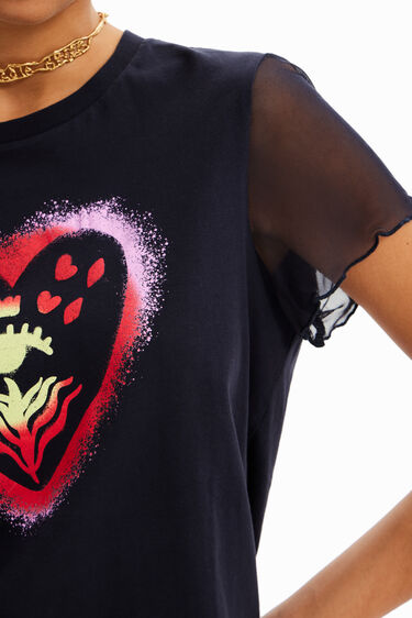 Arty heart T-shirt | Desigual