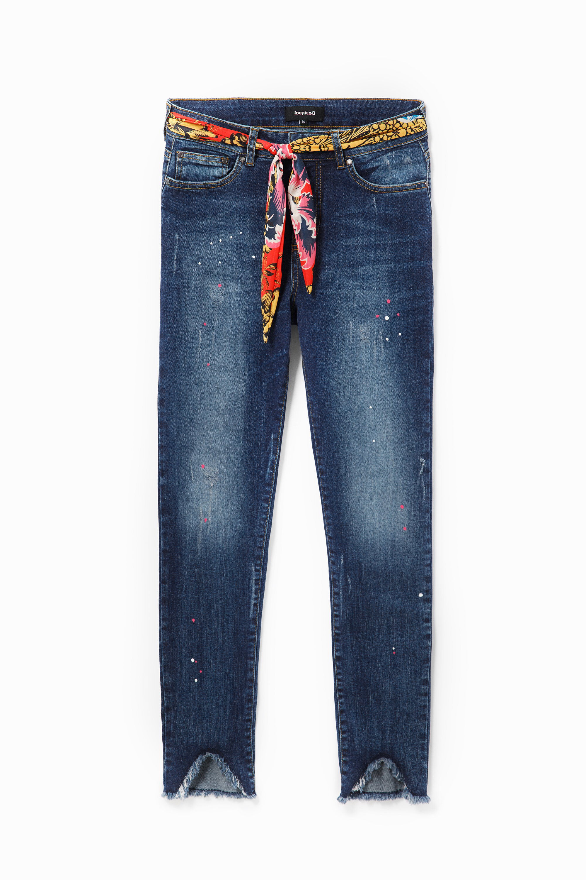 Pantalon en jean skinny chevilles - Desigual - Modalova
