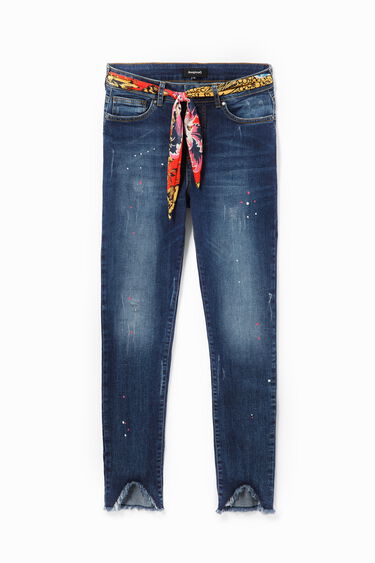Skinny cropped jeans | Desigual