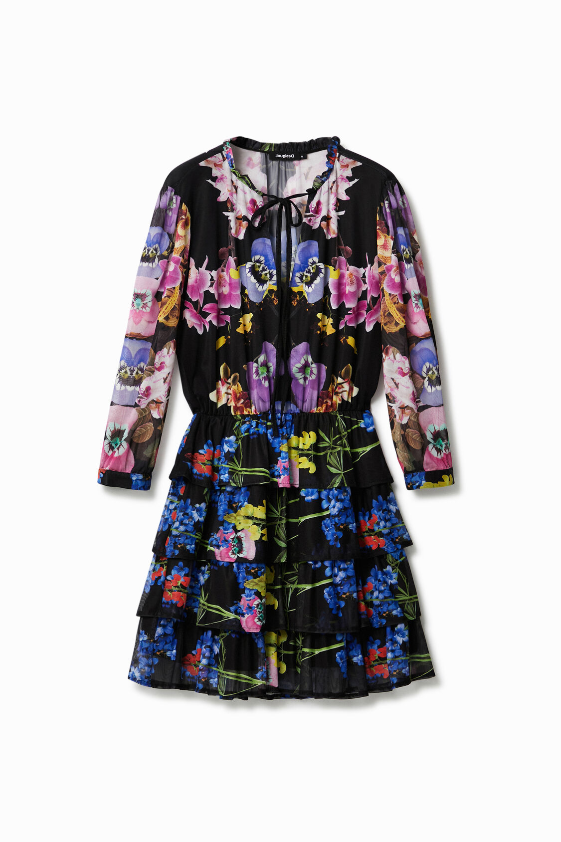 M Christian Lacroix 蘭モチーフ ワンピース Desigual Com
