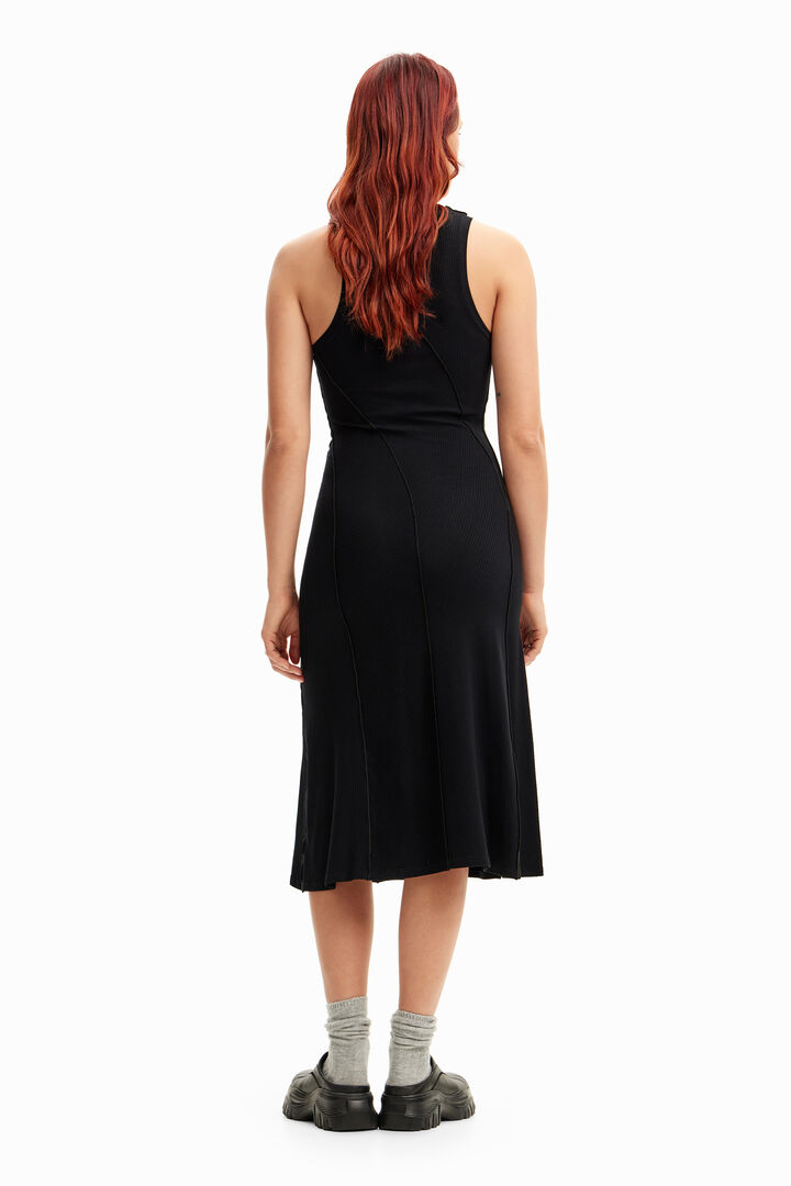 Ribbed patchwork midi dress | Desigual