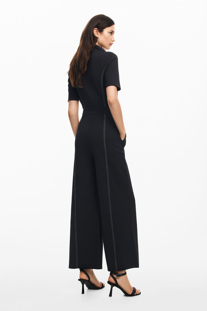 Long jumpsuit with topstitching | Desigual