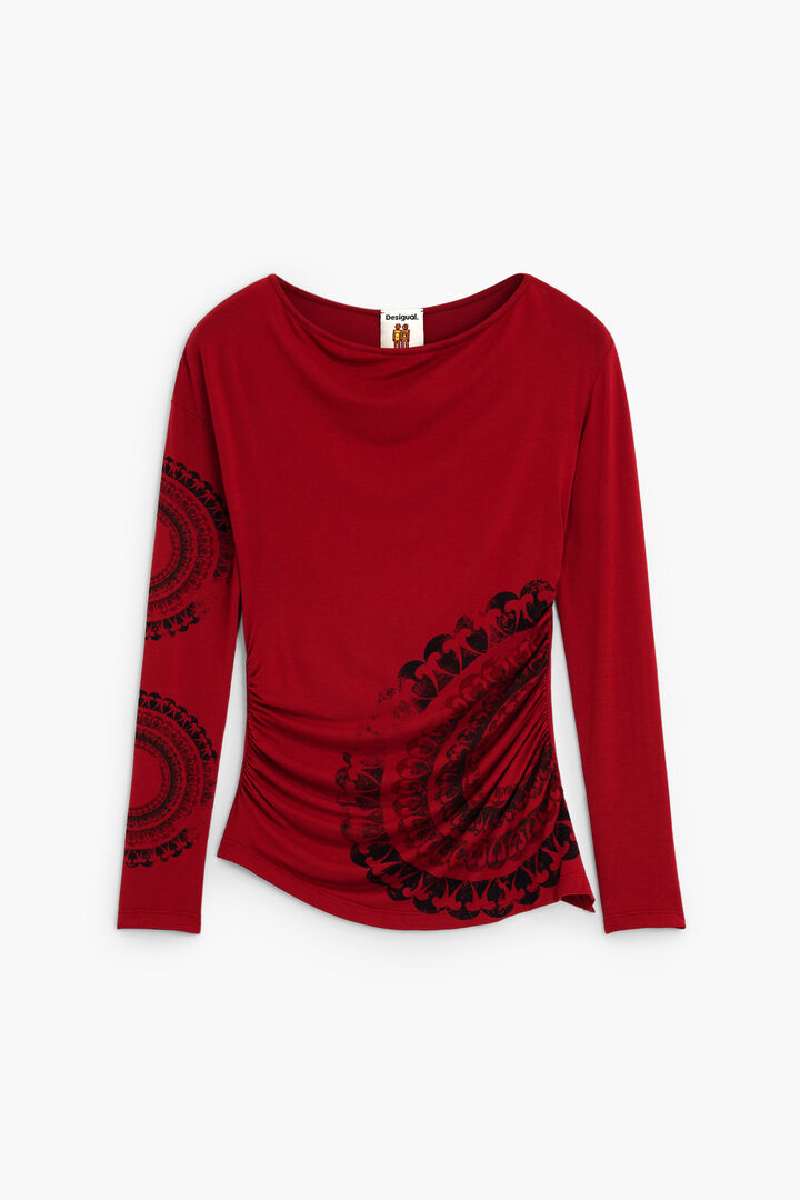 camiseta estampada manga larga vintage