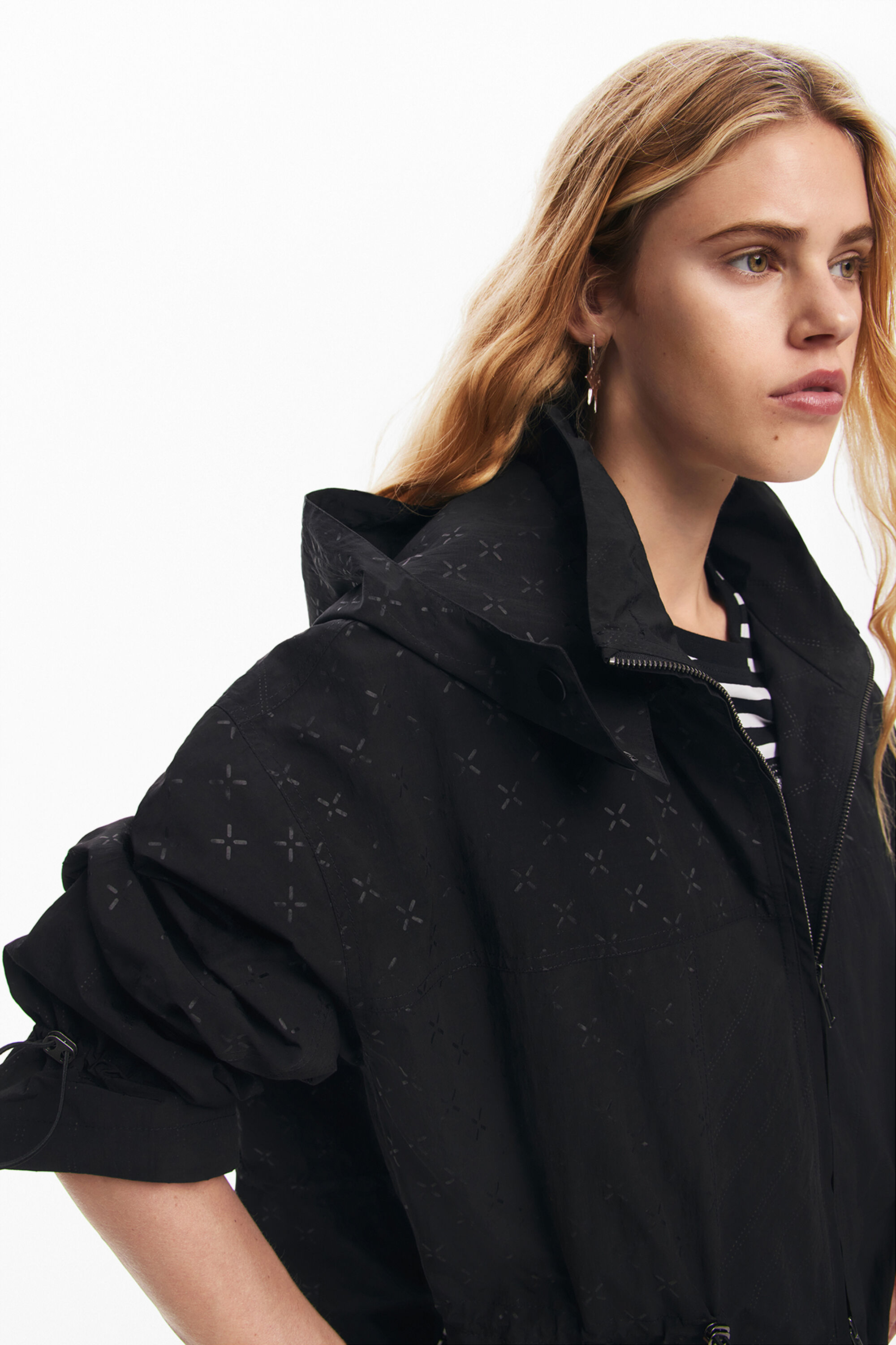 DESIGUAL WATERPROOF PARKA WITH HOOD