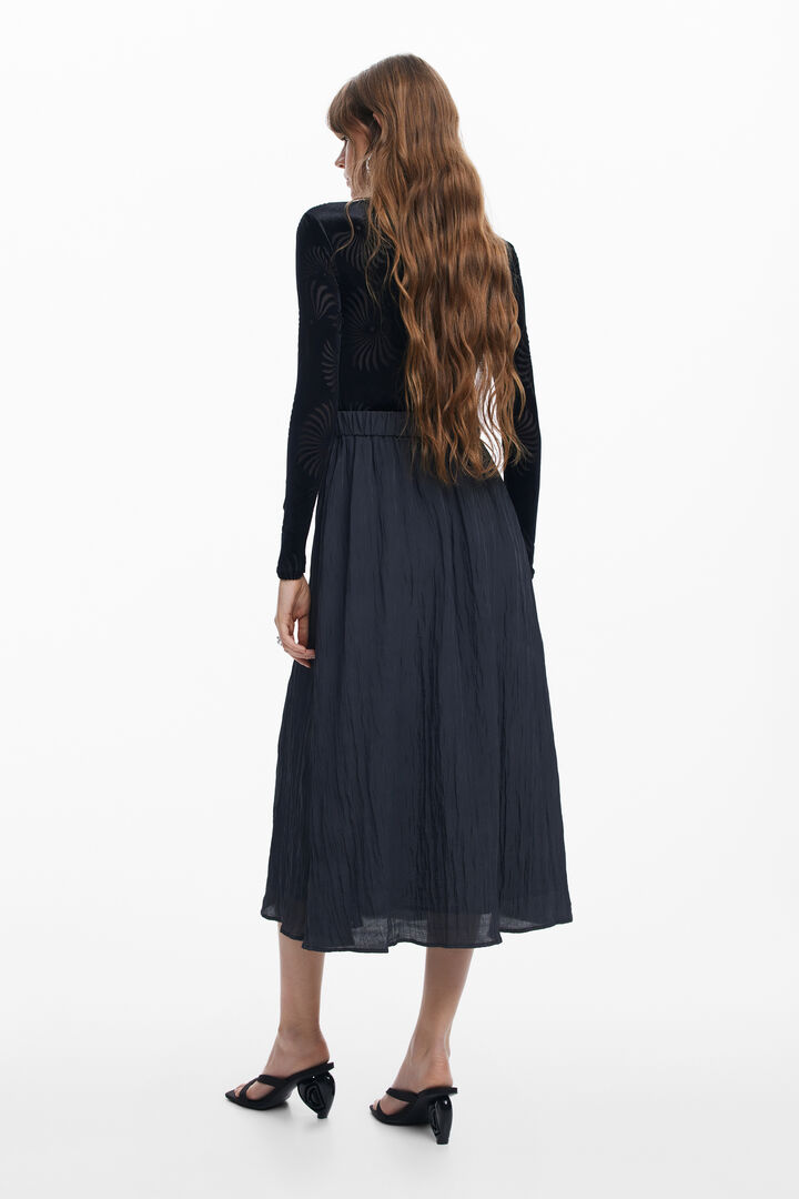 Vestido combinado estampado | Desigual