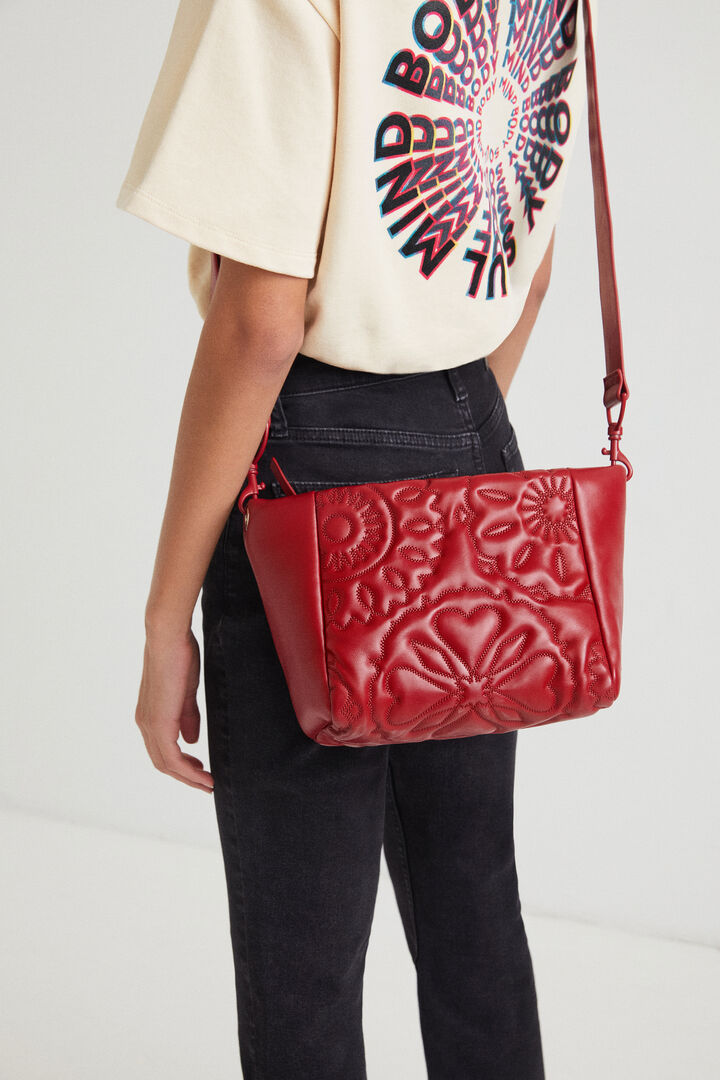 Bolso bandolera piel acolchada | Desigual