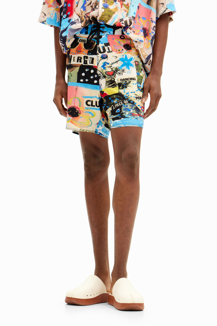 Costume da bagno acquerelli marini | Desigual