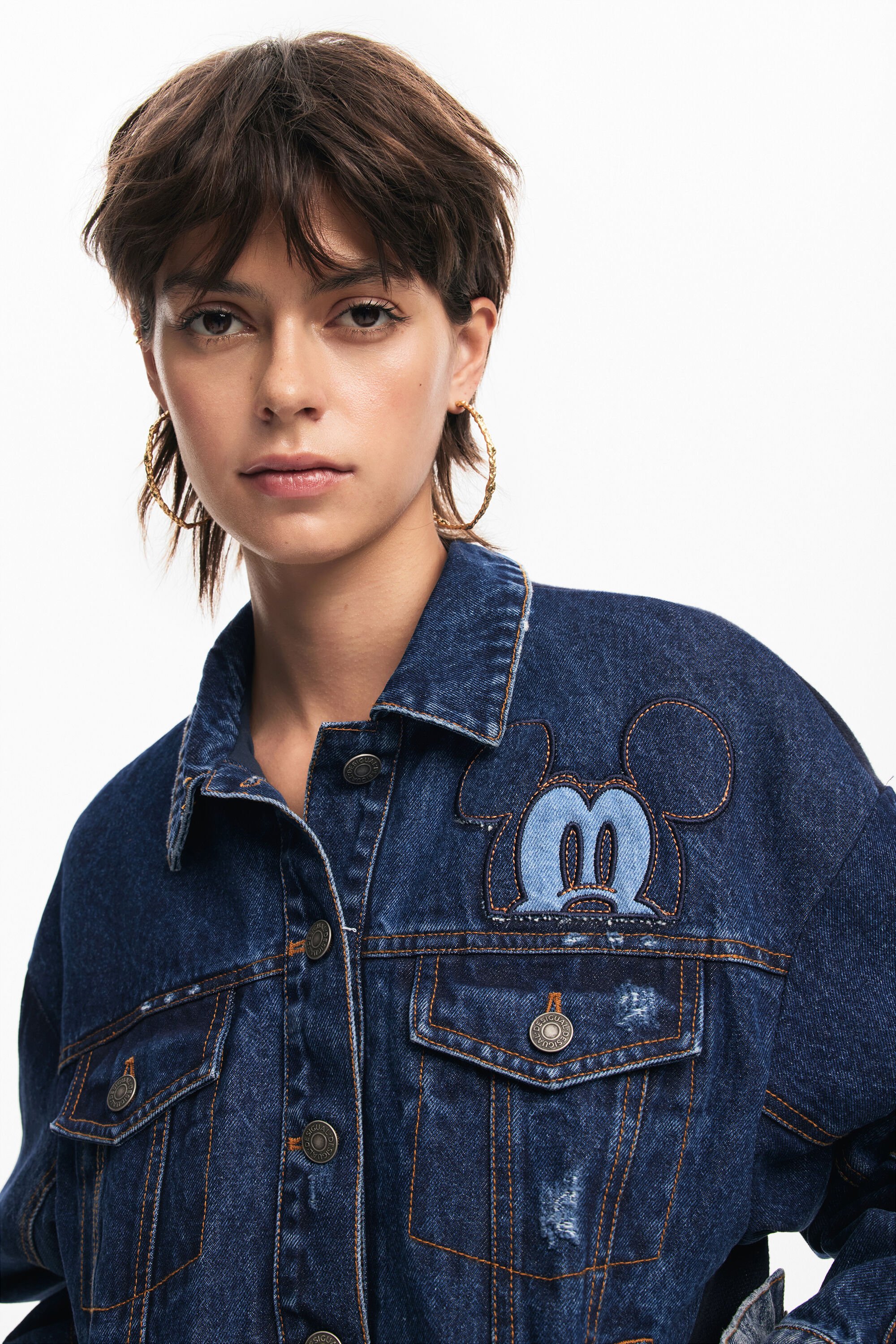 Veste en jean desigual mickey online