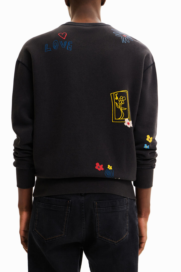 Sudadera lavada print | Desigual