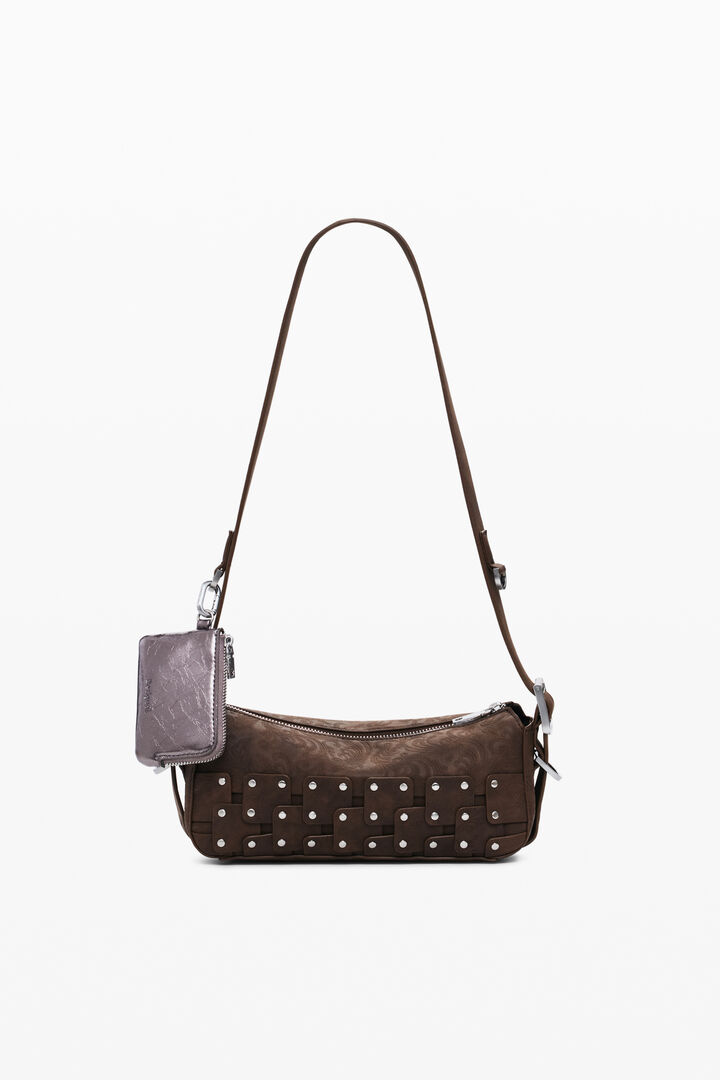 Bolso baguette patch tachuelas pequeño | Desigual