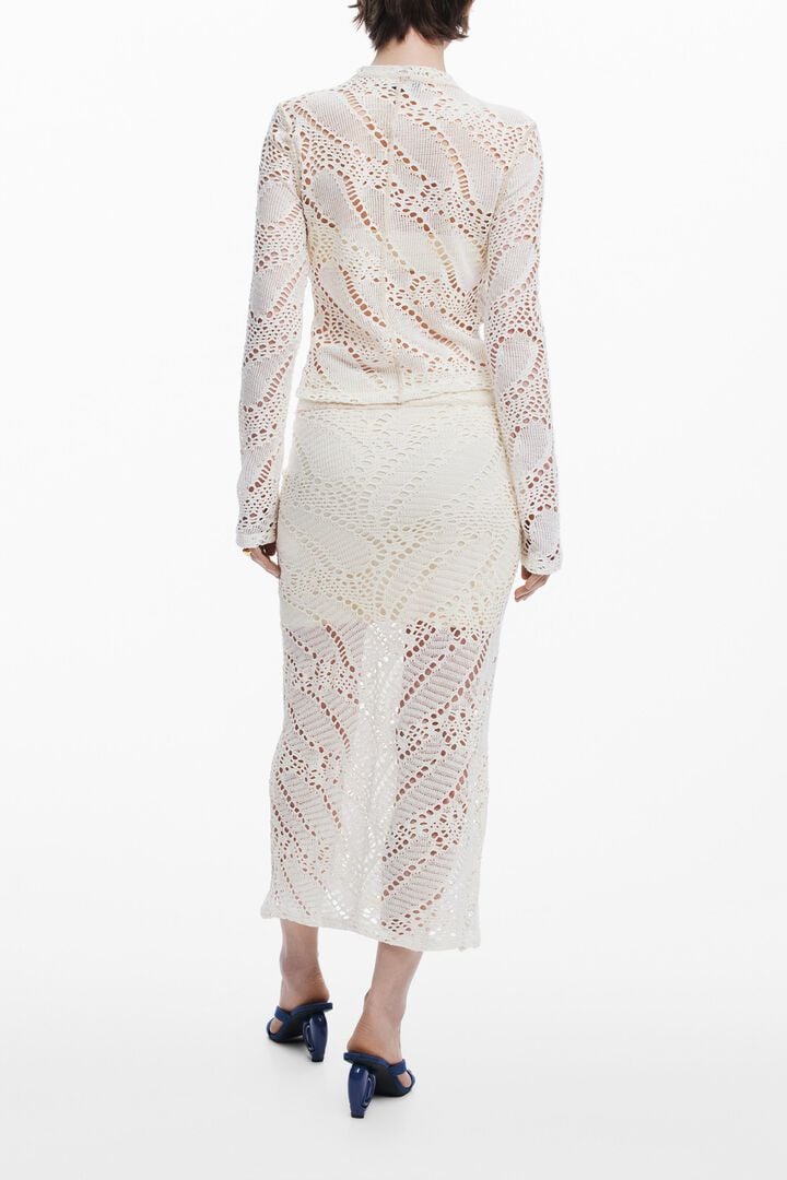 Long sleeve crochet T-shirt