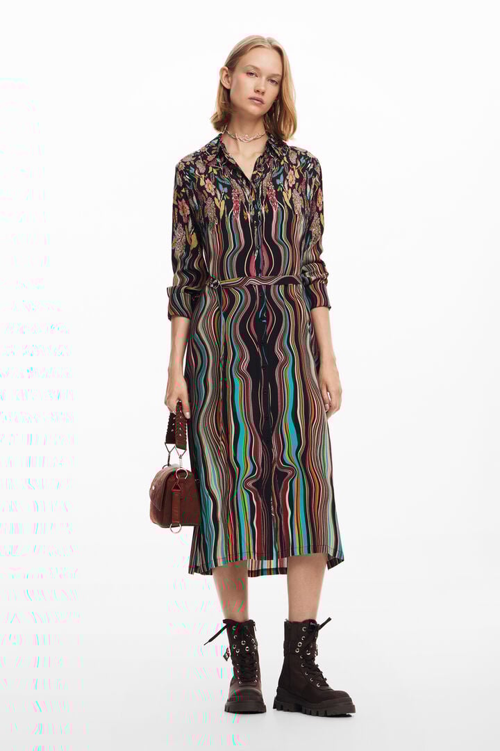 Vestido midi camisero | Desigual
