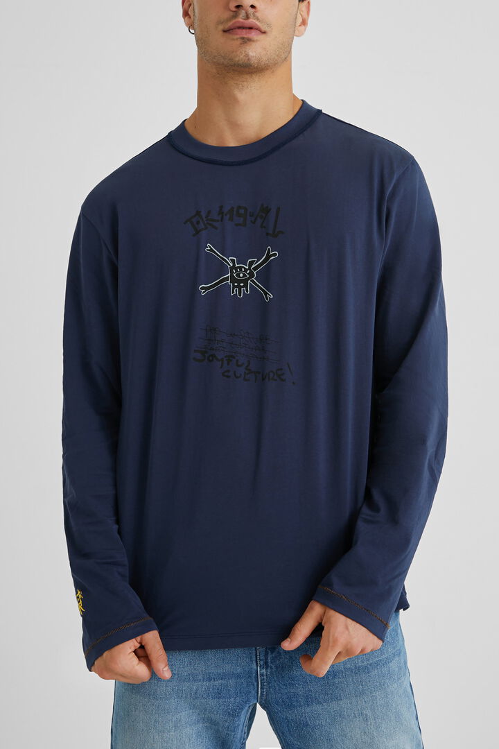 Cotton T-shirt front decoration | Desigual