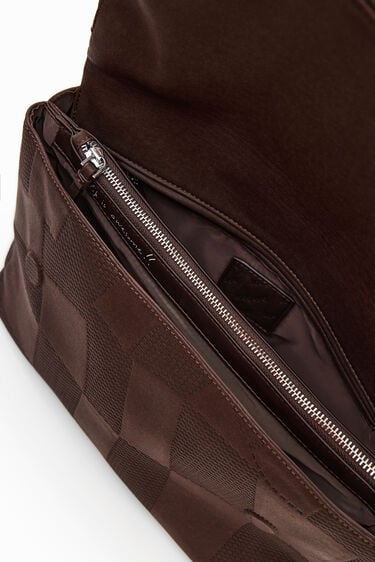 Large textured crossbody bag | Desigual